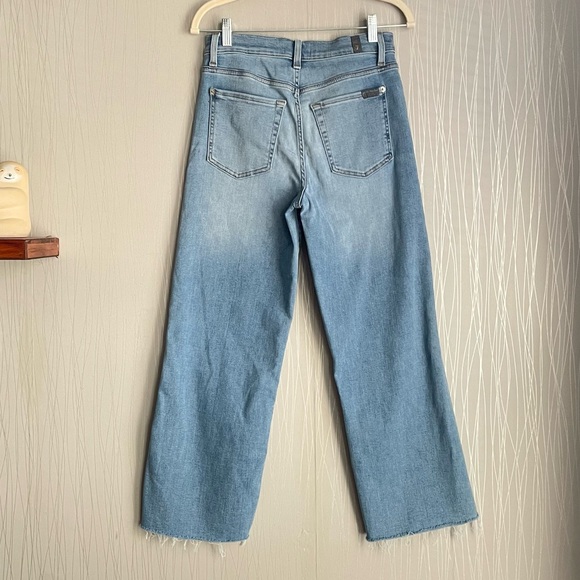 7 For All Mankind Cropped Alexa Jeans 7FAM Size 27 - Picture 8 of 15